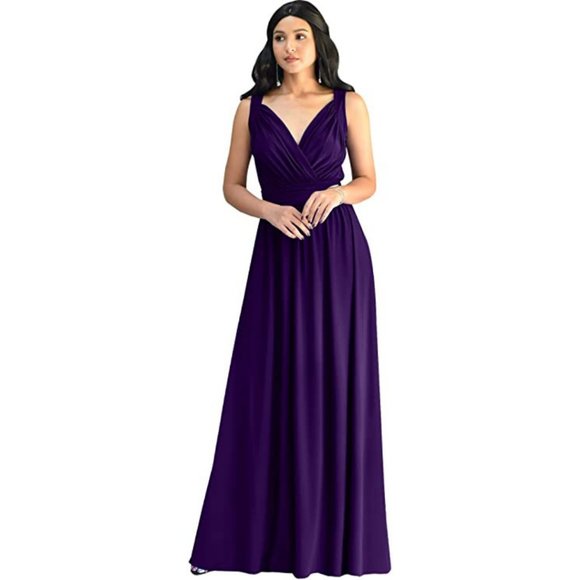 ONLY 1 LEFT!! KOH Sleeveless Maxi Evening Dress XL - Picture 2 of 6